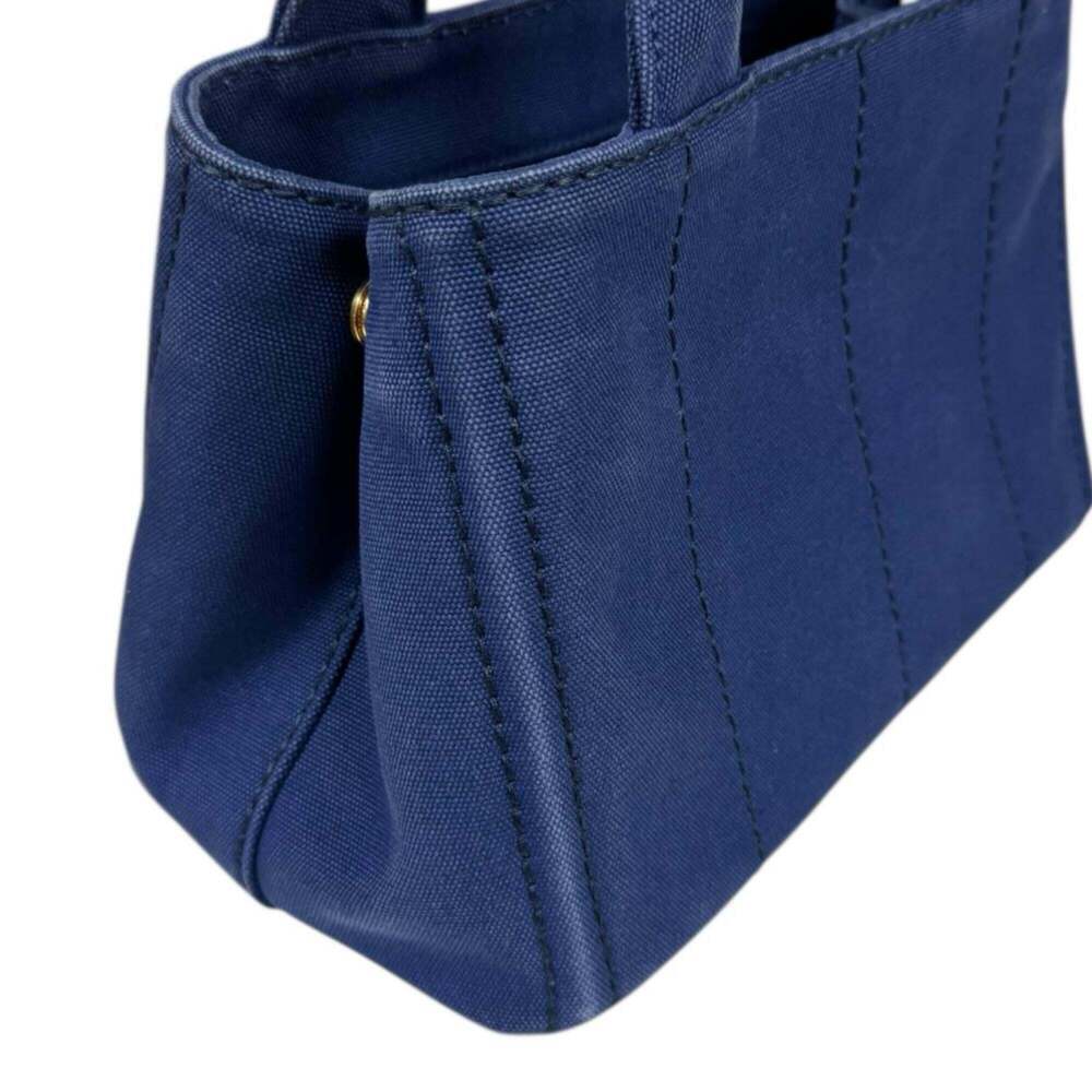 PRADA Blue Canvas Shoulder Bag - Picture 11 of 16